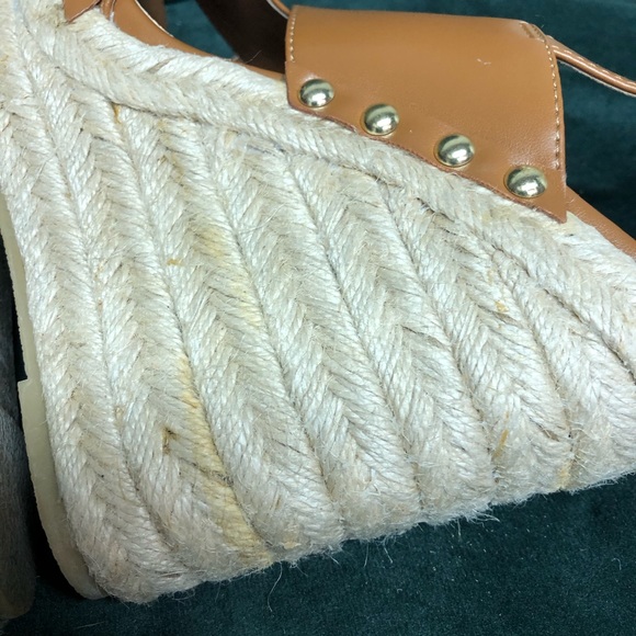 Steve Madden Elinna Wedge Brown Tan 8.5 - Picture 7 of 8